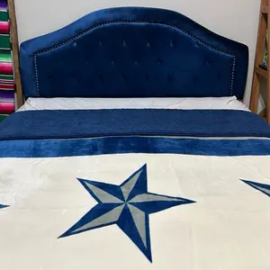 Star Blue Sherpa King Size Blanket (8 lb)