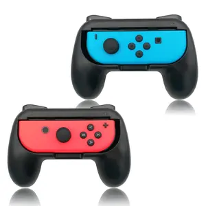 Hand Grips for  and  OLED Model Controllers, Grip for  for Joy Con - Black(2 Packs)