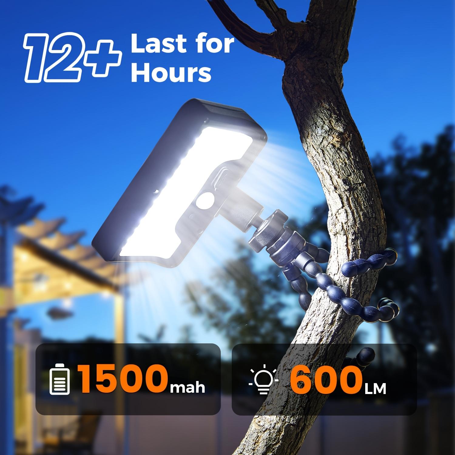 1/2/4 solar sports lights, outdoor solar LED lights, 600 lumens solar floodlights, IP65 waterproof solar safety lights, suitable for camping, courtyards, garden fences, balconies, courtyards, and emergency situations