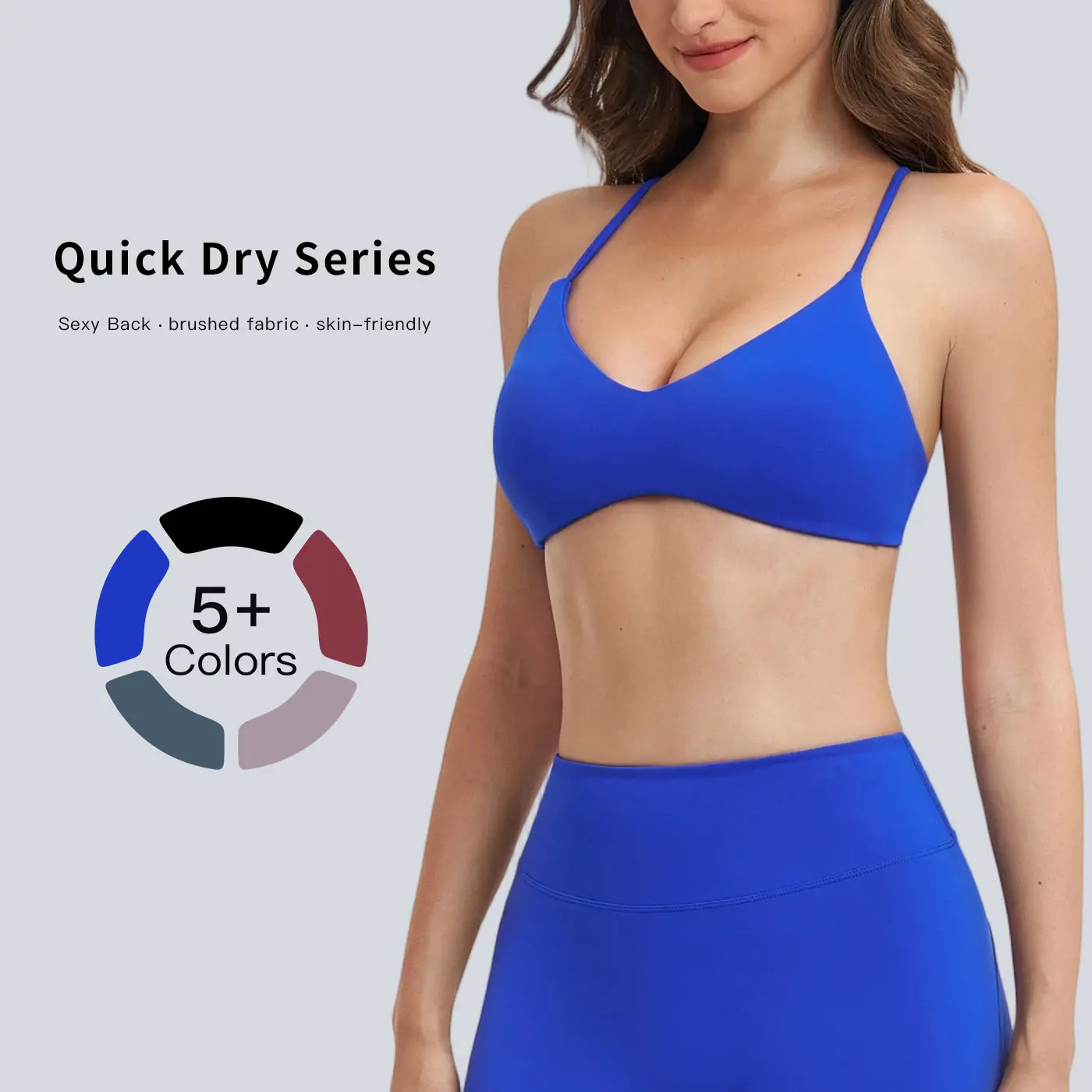 Tenwolf Women's Fleece Y-Back Sports Bra, Quick Drying Sportswear for Running, Gym and Upper Body Workouts, Sportswear Bra, Quick Drying Bra