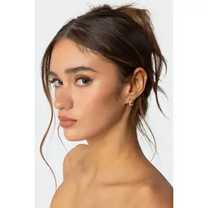 Half Hoop Chunky Stud Earrings Half Hoop Chunky Stud Earrings