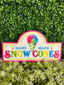15 Inch Snow Cones Street Sign