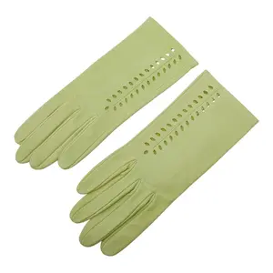 Pre-owned HERMÈS Lambskin Small Leather Goods Hermes 6 1/2 Gloves