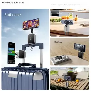 Magnetic Foldable Phone Holder/stand - Assistance in shooting ,Applicable to multiple scenarios ,Travel ,kithchen ,airplane ,gym.outdoor , strong magnet.Perfect for iphone 16,iphone 15,iphone 14... Smartphone Cellphone Mount Folding magnetic phone holder
