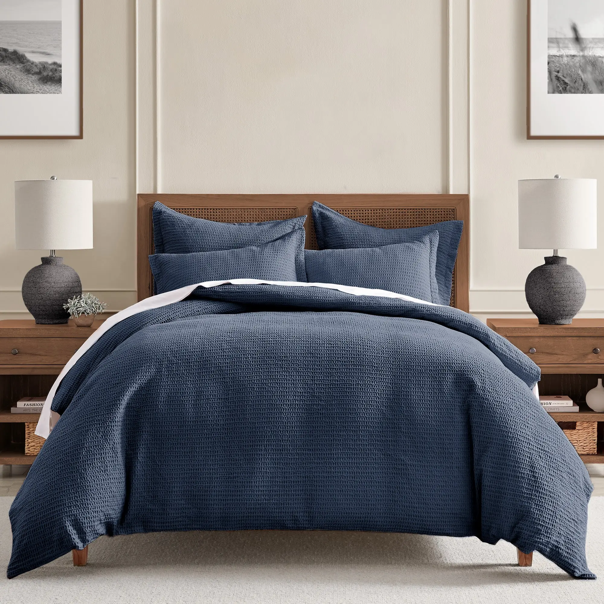 Cloud Waffle Duvet Cover Set