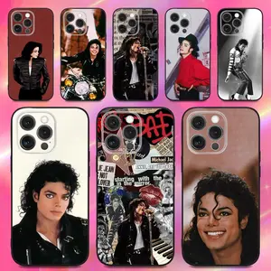 M-Michael J-Jacksons Phone Case For iPhone 16,15,14,13,12,11,Pro,Max,Plus,X,XS,XR,SE,8,7,Mini,Soft Silicone Black Case Premium Phone Case deals for you