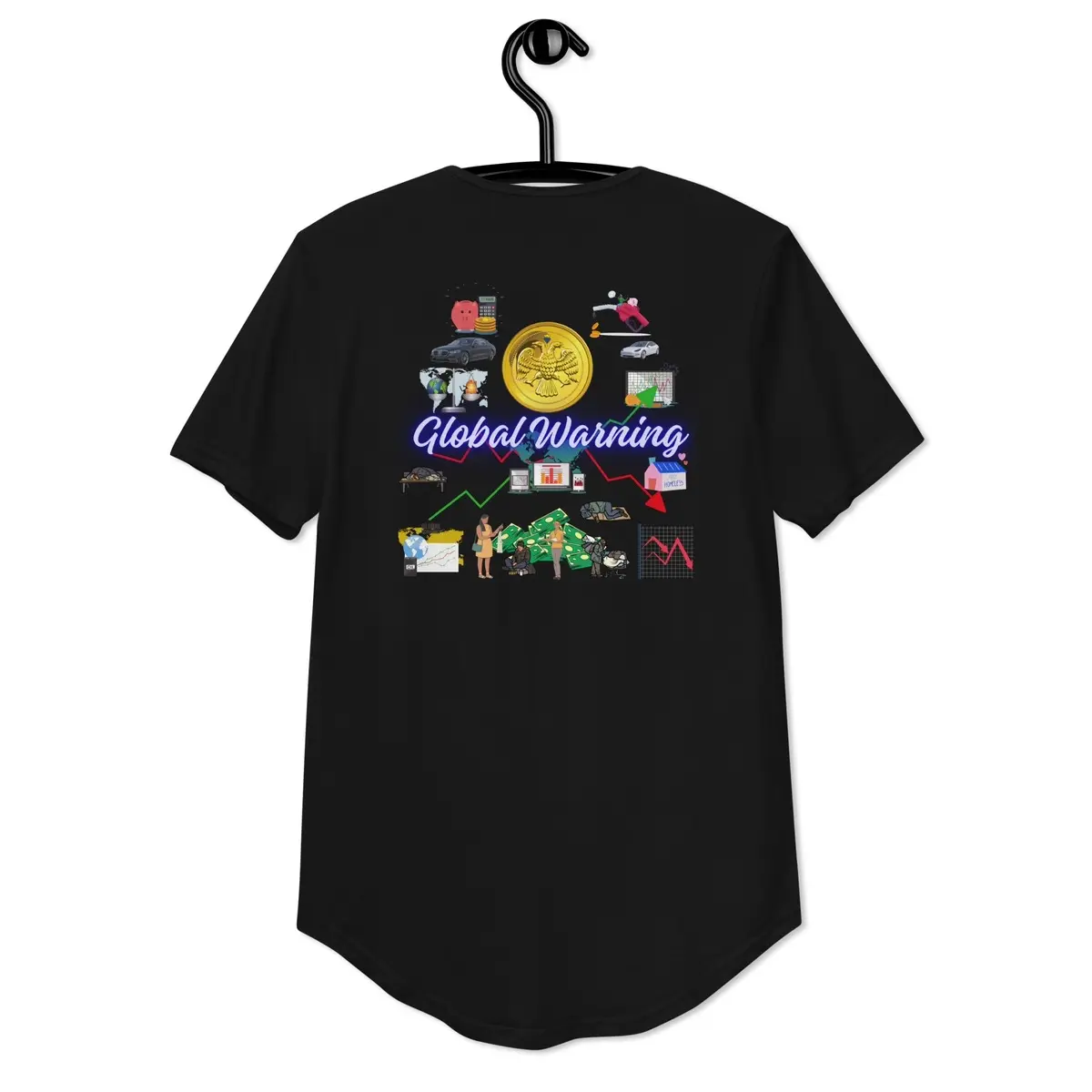 D.O.R. Curved Hem Men’s Global Warning Tees