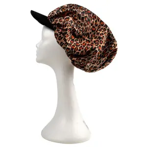 RED by KISS XL Satin Visor Bonnet - Leopard