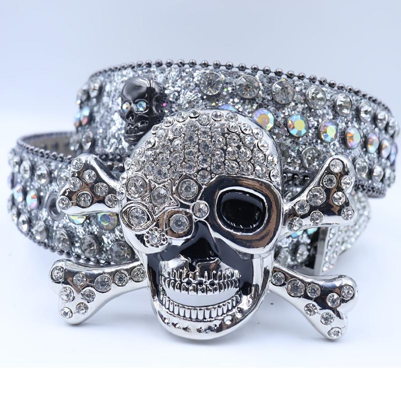 Men's & Women's Gothic Punk Y2K Rhinestone Skull Belt - Large Black Statement Belt with -Adorned Skull Buckle, Hip Hop Unisex Belt for Jeans, Parties & Themed Events (Plus Size Available) Men's & Women's Gothic Punk Y2K Rhinestone Skull Belt - Large Black Statement Belt with -Adorned Skull Buckle, Hip Hop Unisex Belt for Jeans, Parties & Themed Events (Plus Size Available)