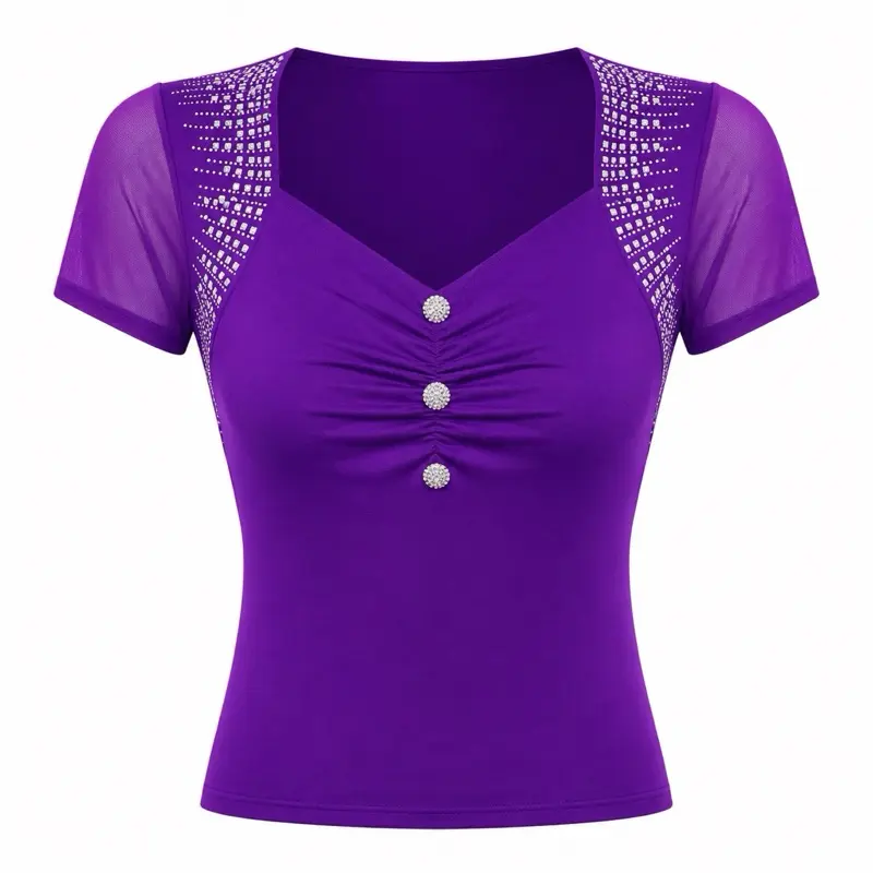 Blusa con diamantina