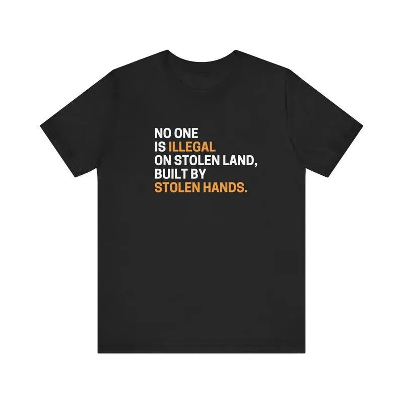 Stolen  Land   Unisex Tee funny graphic tee