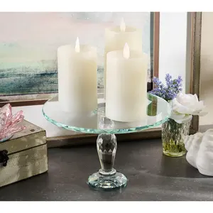 10" Glass Footed Pedestal Lift by Valerie