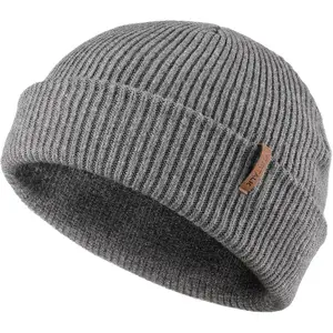 Fisherman Beanie for Men Women 2 Styles Cuffless or Cuffed Knitted Unisex Winter Hat Outdoor All-Day Warmth