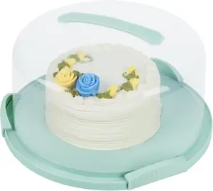 EXTRA LARGE Cake Carrier/Cake Container with Server (Holds up to 12 inch 3-layer cake) Cake Carrier With Lid And Handle /Cake Holder with Lid/Cake Cover Cake Plate Clear Cake Dome Cake Plate With Lid