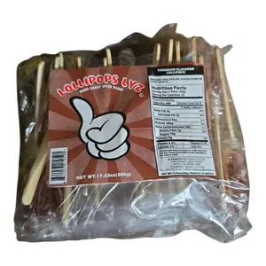 Liz Lollipops with Tamarind or Mix Flavors 24 Pops in a Bag 1lb 1oz Mexican Candy Sweet Bonbon Traditional Snack
