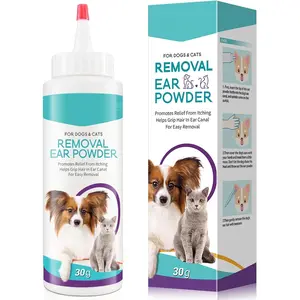 Dog Ear Cleaner, Upgraded Dogs & Cats Ear Powder for Easy Hair Removal, Pets Ear Infection Relief, Soothes Itchy Ears & Relieve Scratching