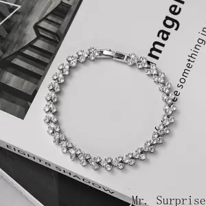 Multicolor Rainbow Gemstone Tennis Bracelet - Elegant Silver-Tone Adjustable Statement Jewelry for Women