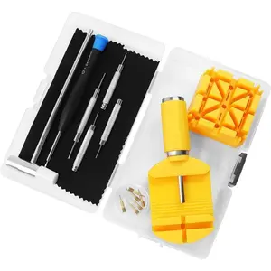 Watch Link Removal kit - Adjustable Bracelet Repair & Resizing, Watch Band Remover, , Hammer, Pin Punch, Watch  Remover - Includes Storage Box