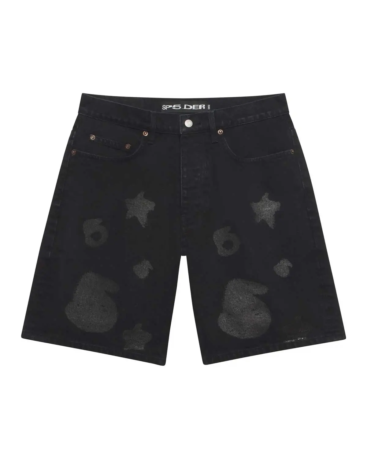 Sp5der Beluga Denim Short Black