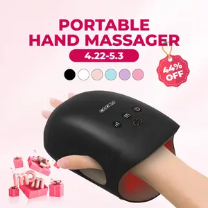 [mothersdaygift] CINCOM Portable Hand Massager with Comfort Heat - Cordless, Adjustable Settings, Auto-Off, White, Black, Pink, Blue, Perfect Gift for Families, Men & Women - Ideal for Black Friday, Thanksgiving, Christmas, Birthdays & More