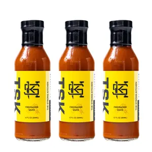 The Strong Kitchen Firecracker Sauce - Bright, Sweet & Tangy Flavor - 12 FL OZ Bottle Perfect for Drizzling on EVERYTHING