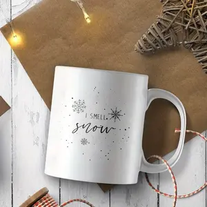 1pc 11oz I Smell Snow Mug Christmas Mug Christmas Coffee Mug Gilmore Girls Gilmore Girls Mug Birthday Present Coworker Family Friend White Ceramic Tea Cup