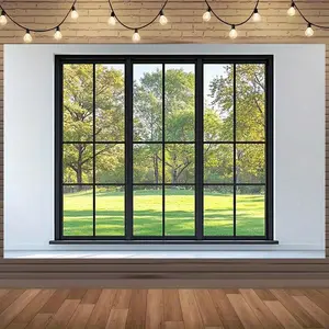 1pc Window View Sticker Realistic Spring Garden Greenery Trees Self Adhesive Wallpaper for Home Office Party Decor Nature Inspired Interior