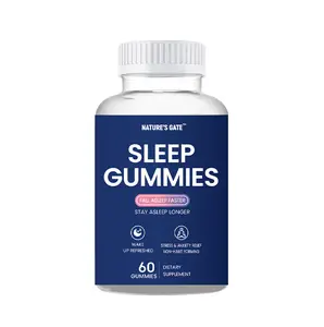 NATURE'S GATE Sleep Gummies with Melatonin, Magnesium, L-Theanine, Sugar-free, 60 Count, 30-Day Supply