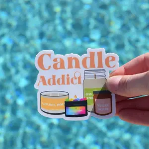 Mystic Moon Candle Addict Sticker