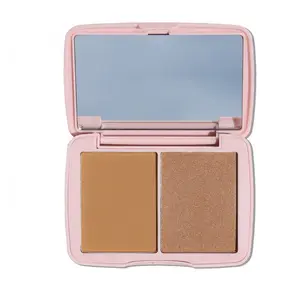 Half Caked Makeup Double Dipper Color Duo - Matte Powder Bronzer + Luminous Powder Bronzelighter