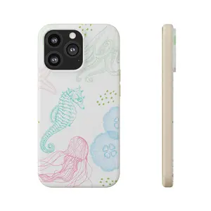 Pastel Coast Biodegradable Phone Case for IPhone and Samsung Galaxy