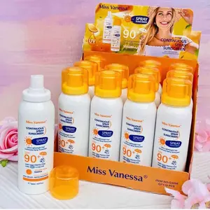 Miss Vanessa Continuous Spray Sunscreen SPF90 - High Protection Sun Care Product for Continuous Defense