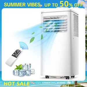 Summervibes[Limited Stock] Antarctic Star Portable Air Conditioner 8000 BTU (ASHRAE), Remote Control, Fan Mode, Cools 200sq.ft, 24 Hour Timer, Quiet Operation, 2 Fan Speed for Bedroom Office Home Dorm.smartliving summervibes