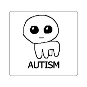 Yippee Autism Sticker - Decorative Vinyl Tile Sticker