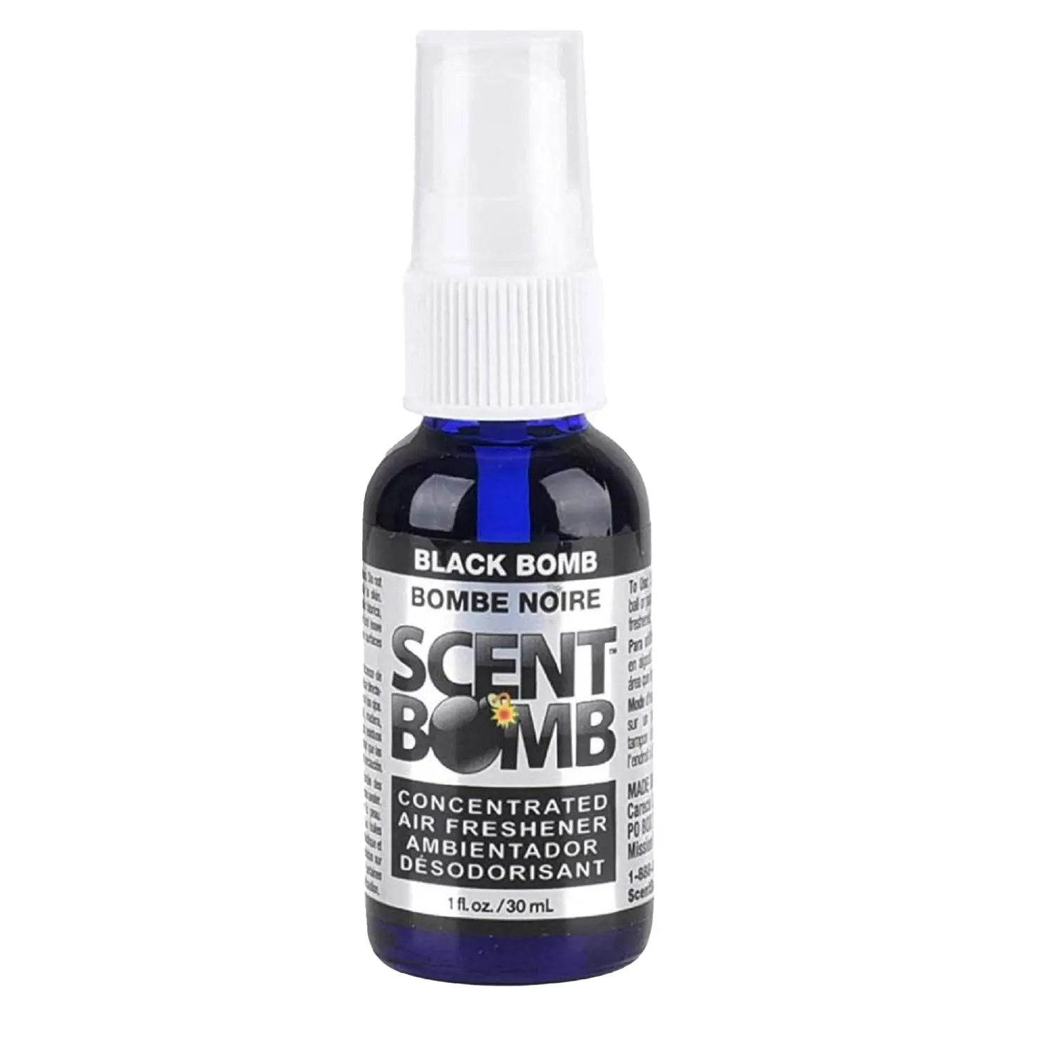 Scent Bomb Air Freshener Spray, 100 % Oil Based Concentrated Air Freshener, Air Freshener Spray for Car, Room, Bathroom and Odor Eliminator, Black Bomb