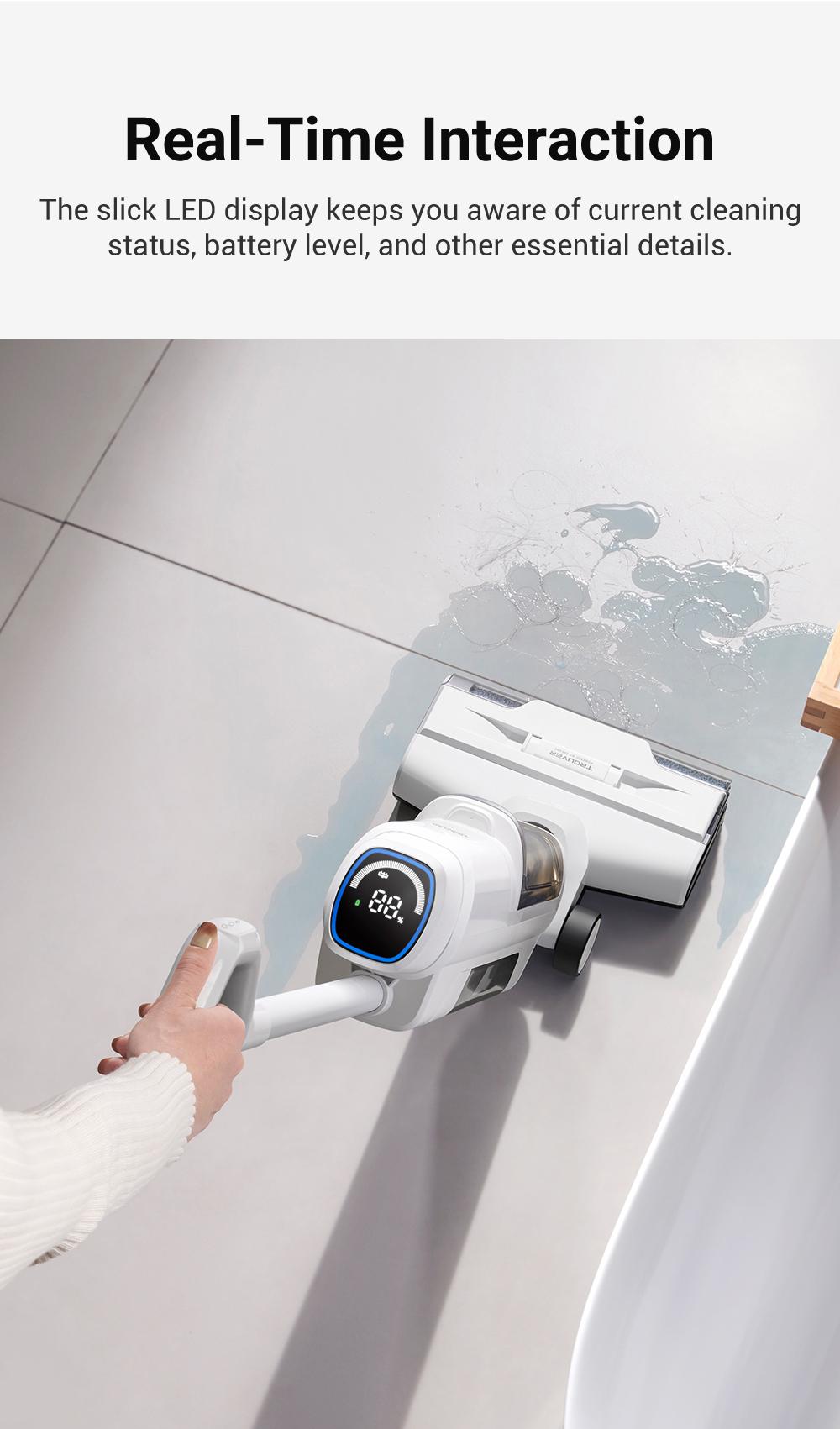 【LIVE】DREAME K10 Wet Dry Vacuum Cleaner, Smart Floor Cleaner Cordless Vacuum and Mop for Hard Floors, Cleans Itself, 540RPM Brush Darts through Dirt with Ease, Expressive Voice Prompts House Cleaning Gadgets Cleaning Machine