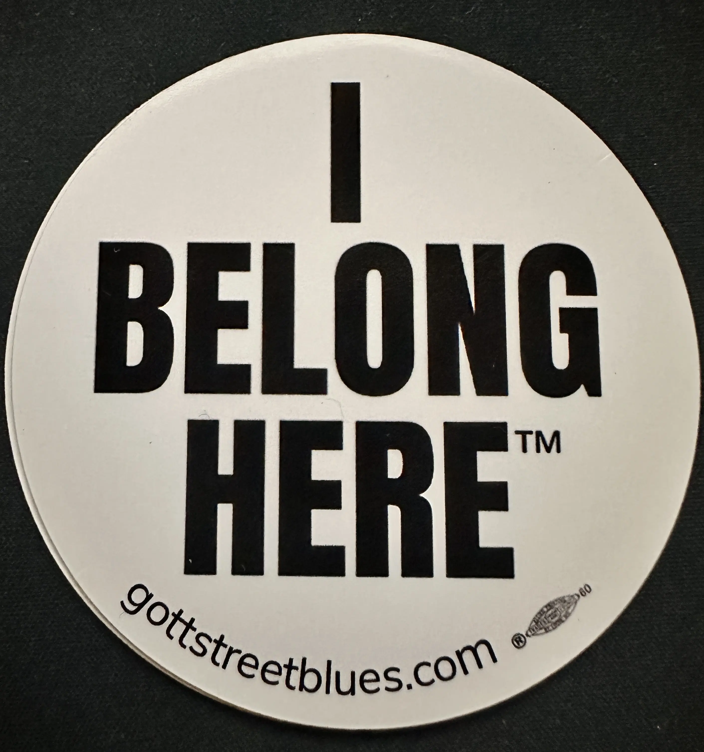 Hardhat -  I BELONG HERE™ Round Sticker