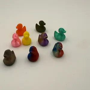 Tiny 3D Printed Ducks - Assorted Colors, Made from Lightweight Materials, Fun and Engaging Design novelty toy print item home desk figurine decor