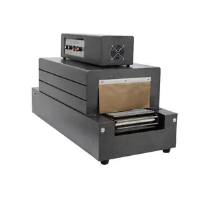 YOKOMA Shrink Tunnel Packaging Machine Shrink Film Sealing Machine Chain Type for PVC/POF 11.8" x 5.9" Inlet 220V/4500W