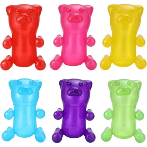 Inflatable gummy bears huge 24 great for party decorations unique blow up pool toys for kids candyland themed birthday party decorations supplies pack of 6