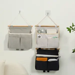 Bedroom Storage Hanging Bag, Student Bedside Basket, Dormitory Bedside Organizer, Cabinet Style, Hangable at Bedside, Book and Miscellaneous Storage, Space Saving Organizer