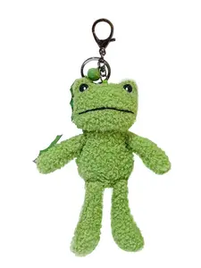 Adorable Frog Plush Keychain Charm, Cute Animal Design Bag Accessory, Perfect Gift for All Seasons, Stylish & Unique Decoration