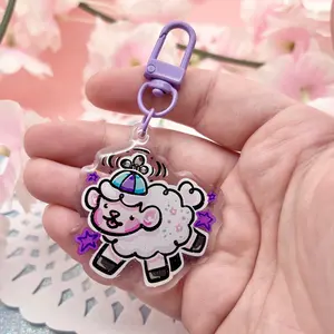 “Silly Mode: Activated!" Sprout ~ Glitter Acrylic Keychain Charm