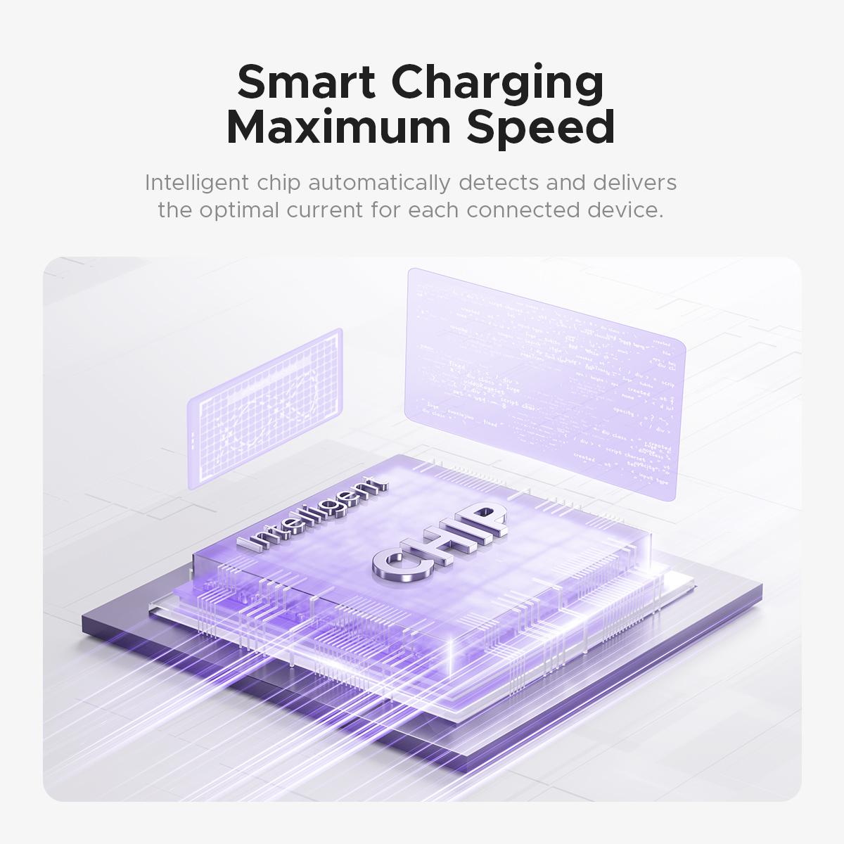 ORICO Upgraded 7-in-1 Travel Power Strip,2 Outlets & 4 USB Ports (2TYPE-C+2USB-A), 65W Fast Charging, Flat Plug，Compact for Cruise, Hotel, Dorm, and Travel Essentials- TK