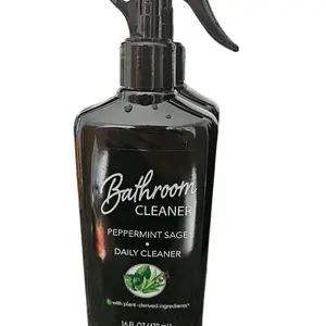 Bathroom Cleaner Peppermint Sage Daily Cleaner with Plant Derived Ingredients 16 FL OZ 473 mL Natural Formula for Freshness - Household