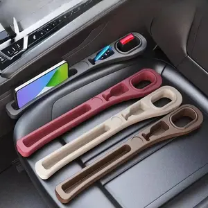 Car Seat-Gap Filler Strip, 2 Counts Center Console Side-Gap Filler Strip, Elastic Seat-Gap Filler Strip, Car Interior Accessories, Car Interior Kit, Car Storage Organizers, Car Organization Supplies, Car Essentials