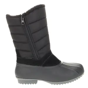 Propet Womens Illia Zippered Snow Casual Boots Mid Calf - Black