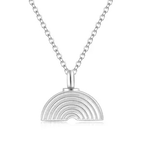 GNight Fetcher Premium Stainless Steel Urn Necklace for Ashes - Discrete Cremation Jewelry for Ashes, Stylish Ashes Necklace for Women - Pet/Dog Urn Necklace for Ashes Keepsake - Rainbow