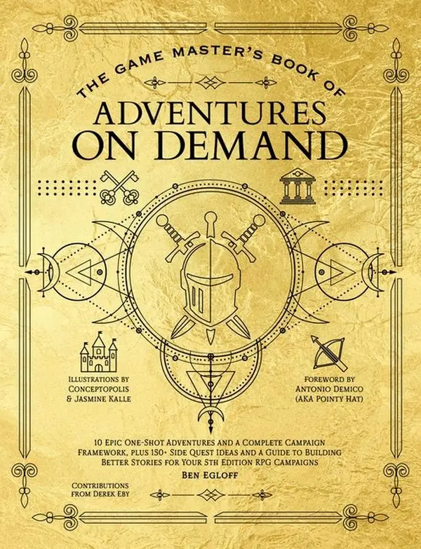 The Game Master's Book of Adventures on Demand: 10 One-Shot Adventures, Storytelling Techniques, Guidelines for Adding Complications and Twists, Plus by Ben Egloff (Hardcover)