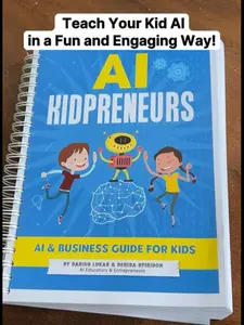 Kid Innovator in AI provides a comprehensive guide to AI and business skills, empowering kids to turn their ideas into reality.